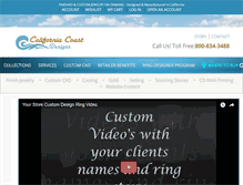 Tablet Screenshot of californiacoastdesigns.com